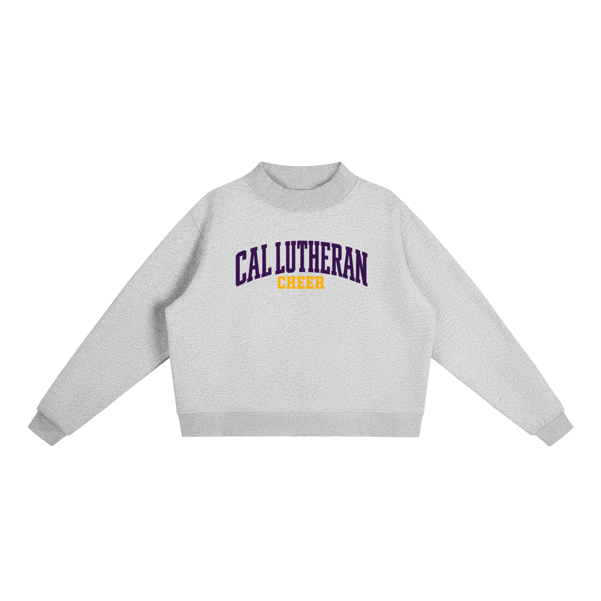 Essential Fleece Mock-Neck Crew Sweatshirt