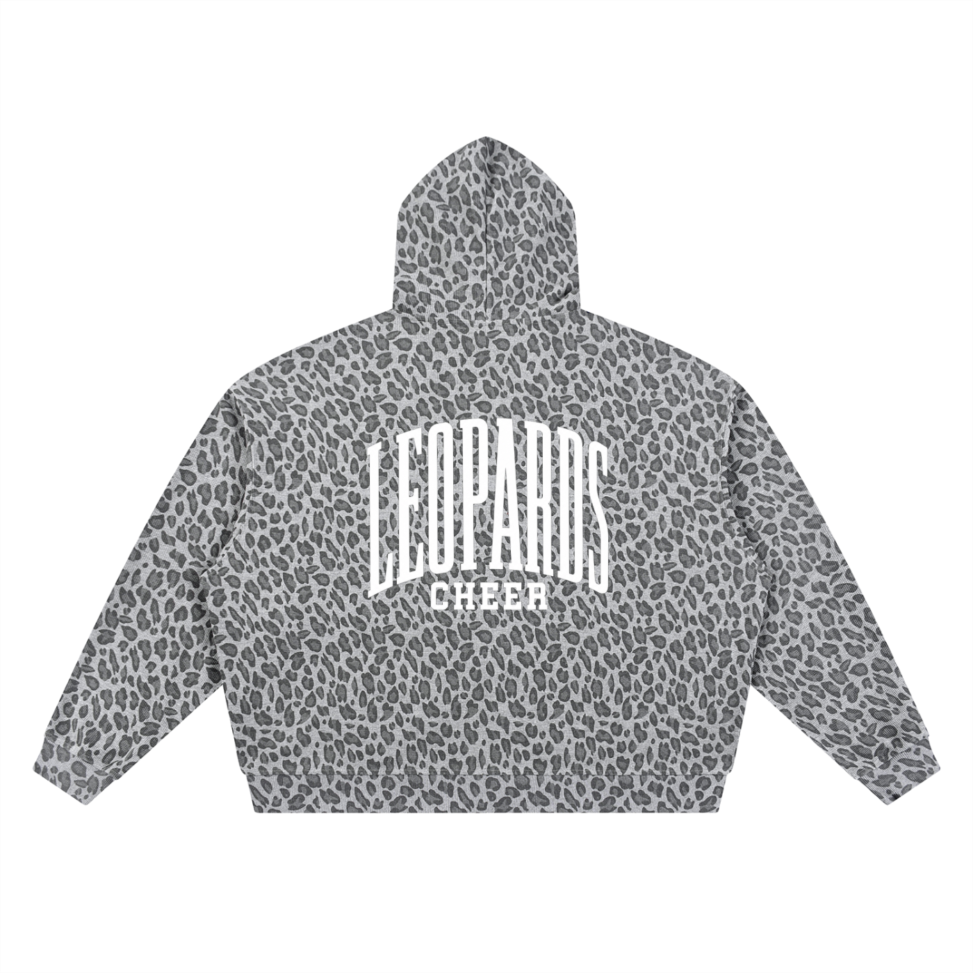Unisex Leopard Print Full Zip Hoodie