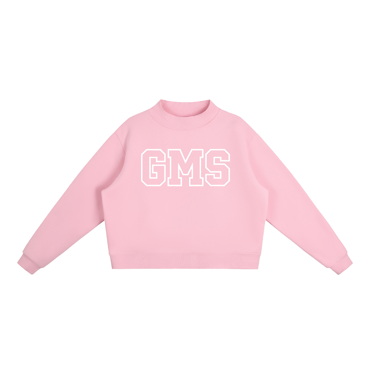 Basic 1 Gladeville Essential Fleece Mock-Neck Crew Sweatshirt (printed)