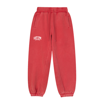 Basic 2 White East Lyme Fleeced Jogger Sweatpants