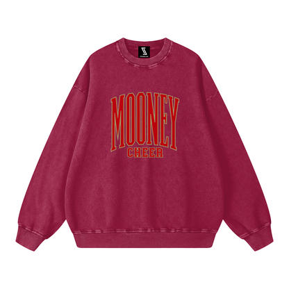 Basic 3 Cardinal Mooney Snow Washed Oversized Sweatshirt