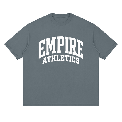 Basic 2 White Empire Oversized Drop Shoulder T-Shirt