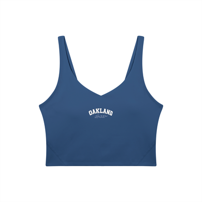 Cursive Oakland Middle Women's V-Neck Yoga Sports Bra