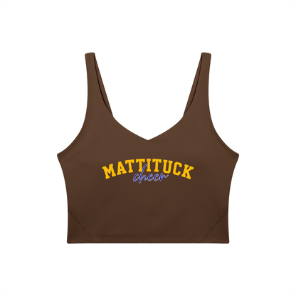 Cursive Mattituck Women's V-Neck Yoga Sports Bra