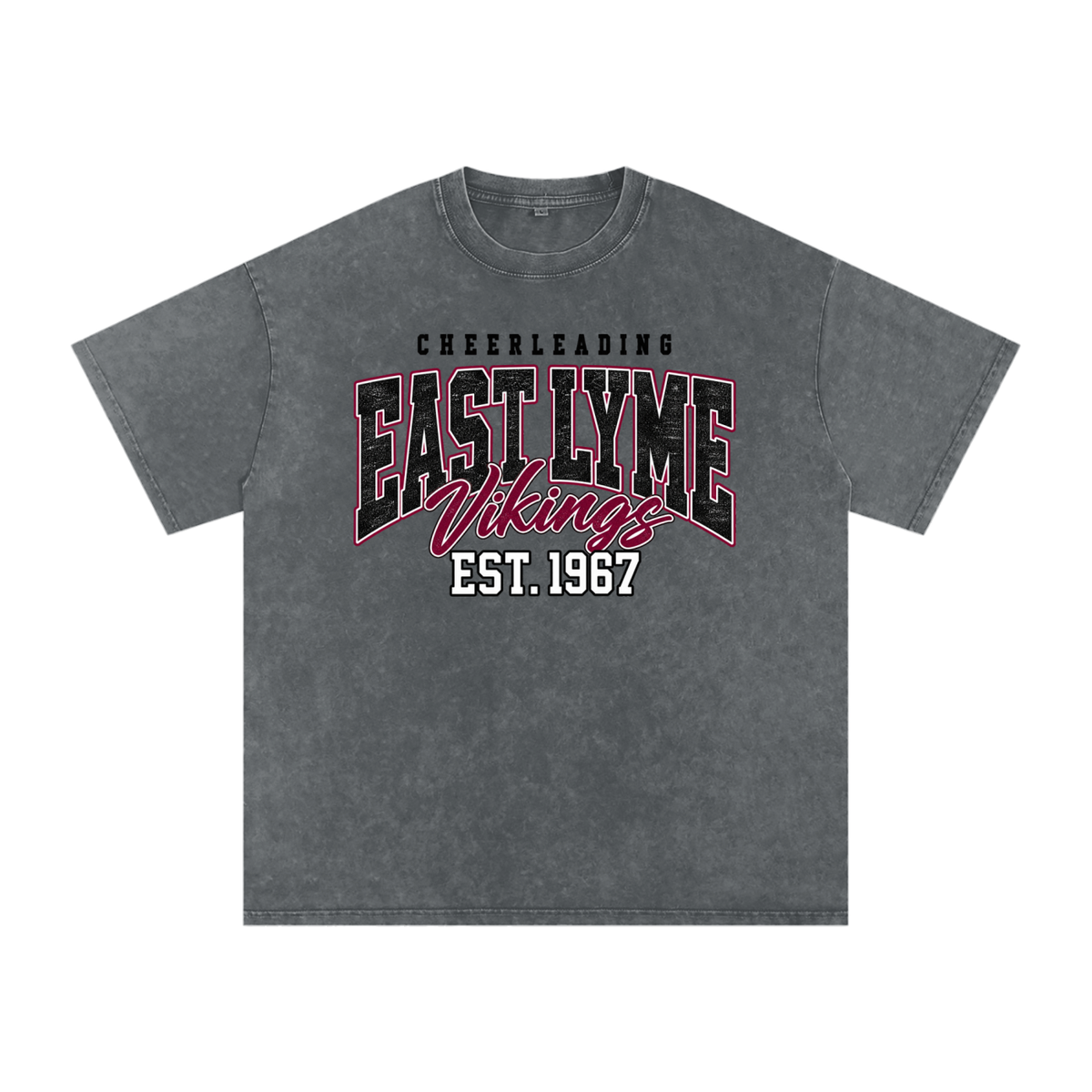 Vintage East Lyme Snow Washed Oversized Cotton T-Shirt
