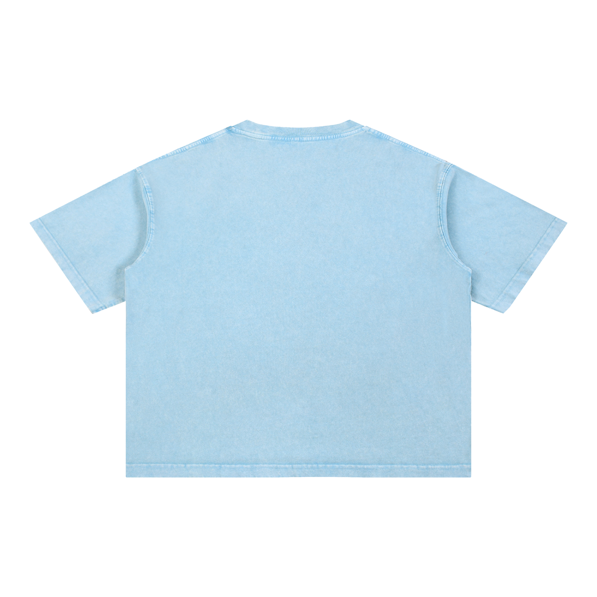 Basic 2 White Maysville Mineral Wash Boxy Cotton T-Shirt