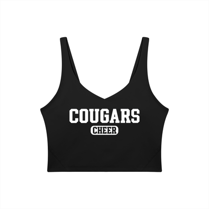 Old School Cardinal Mooney Women's V-Neck Yoga Sports Bra
