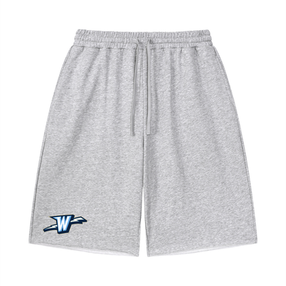 Unisex Loose Raw Edge Shorts