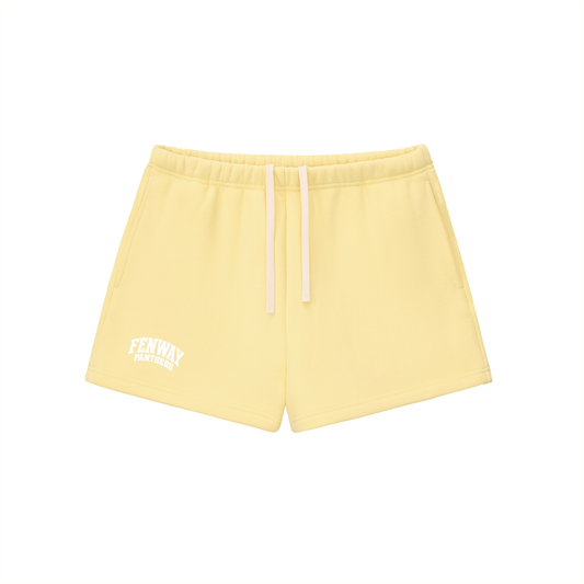 Basic 2 White Fenway Essential Fleece Drawstring Sweatshorts