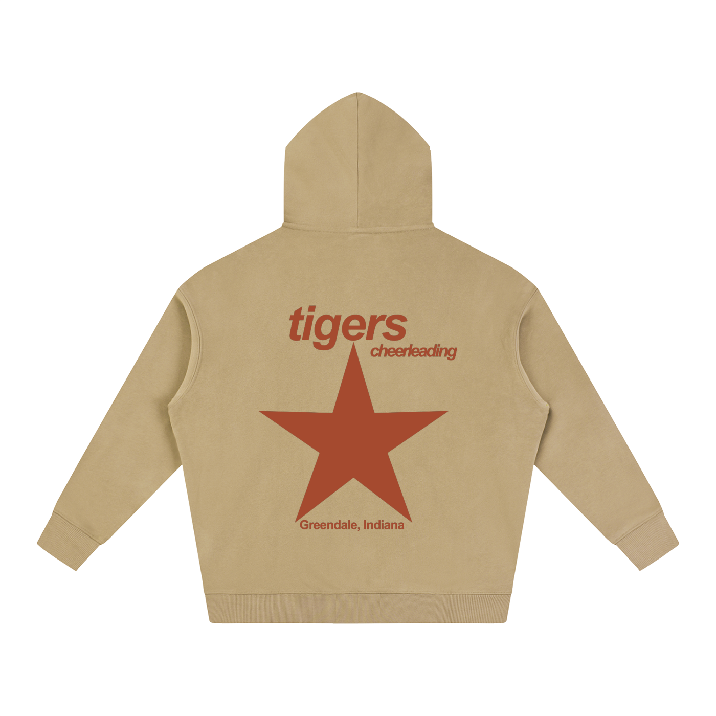 Tigers Star Oversize Fleeced Hoodie