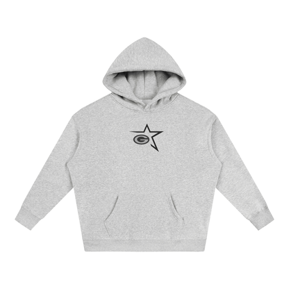 Vector Star Front Green Bulldogs Oversize Fleeced Hoodie