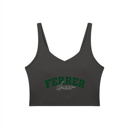 Cursive St Vincent Ferrer Women's V-Neck Yoga Sports Bra