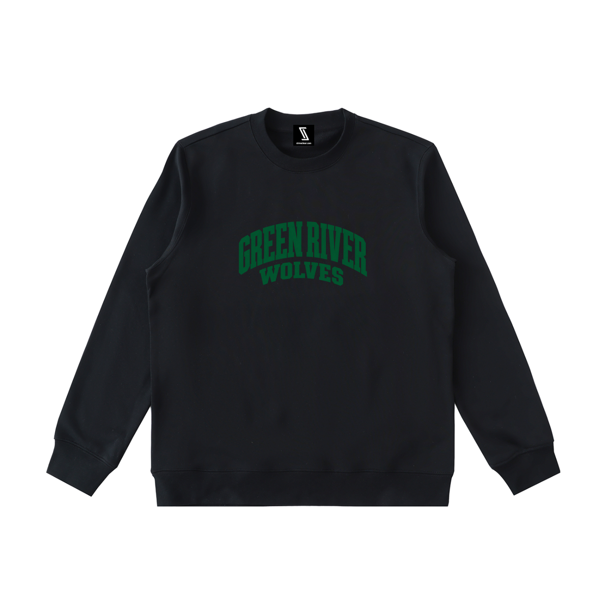 Basic 2 Green River Essential Heavyweight Crewneck Sweatshirt