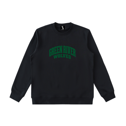 Basic 2 Green River Essential Heavyweight Crewneck Sweatshirt