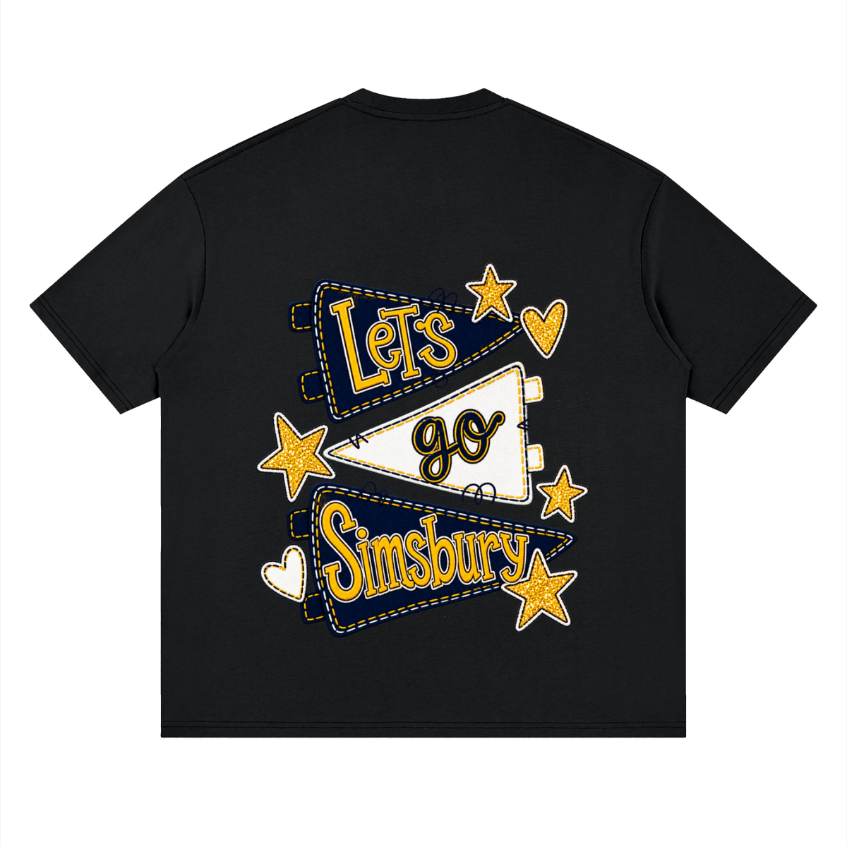 Lets Go Simsbury Oversized Drop Shoulder T-Shirt