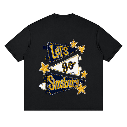 Lets Go Simsbury Oversized Drop Shoulder T-Shirt