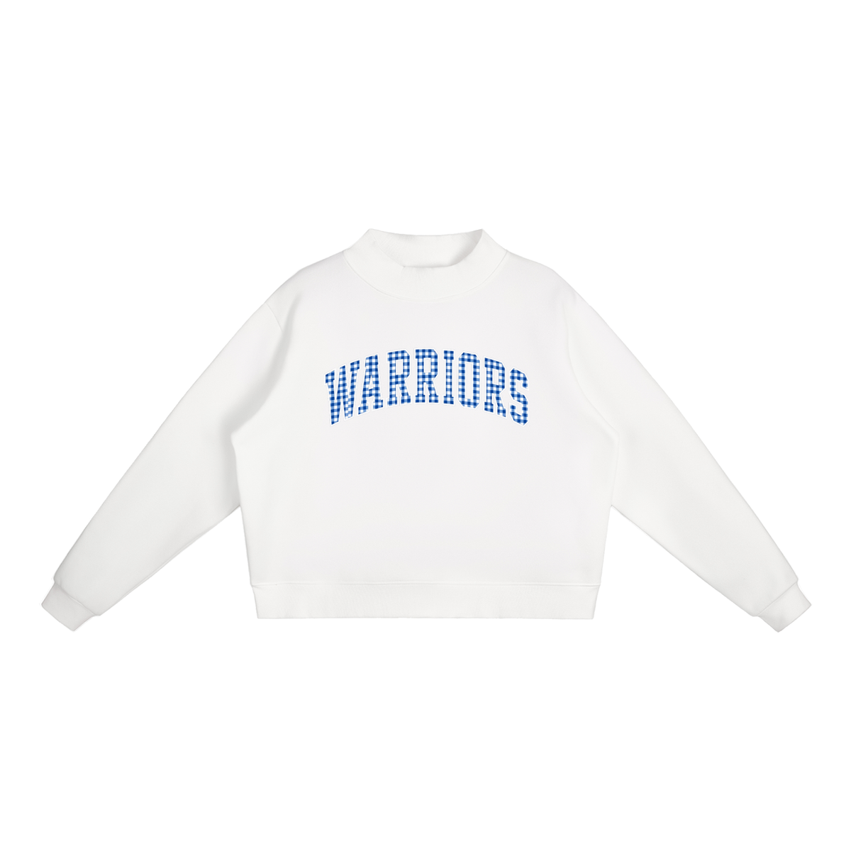 Gingham Taylorsville Essential Fleece Mock-Neck Crew Sweatshirt