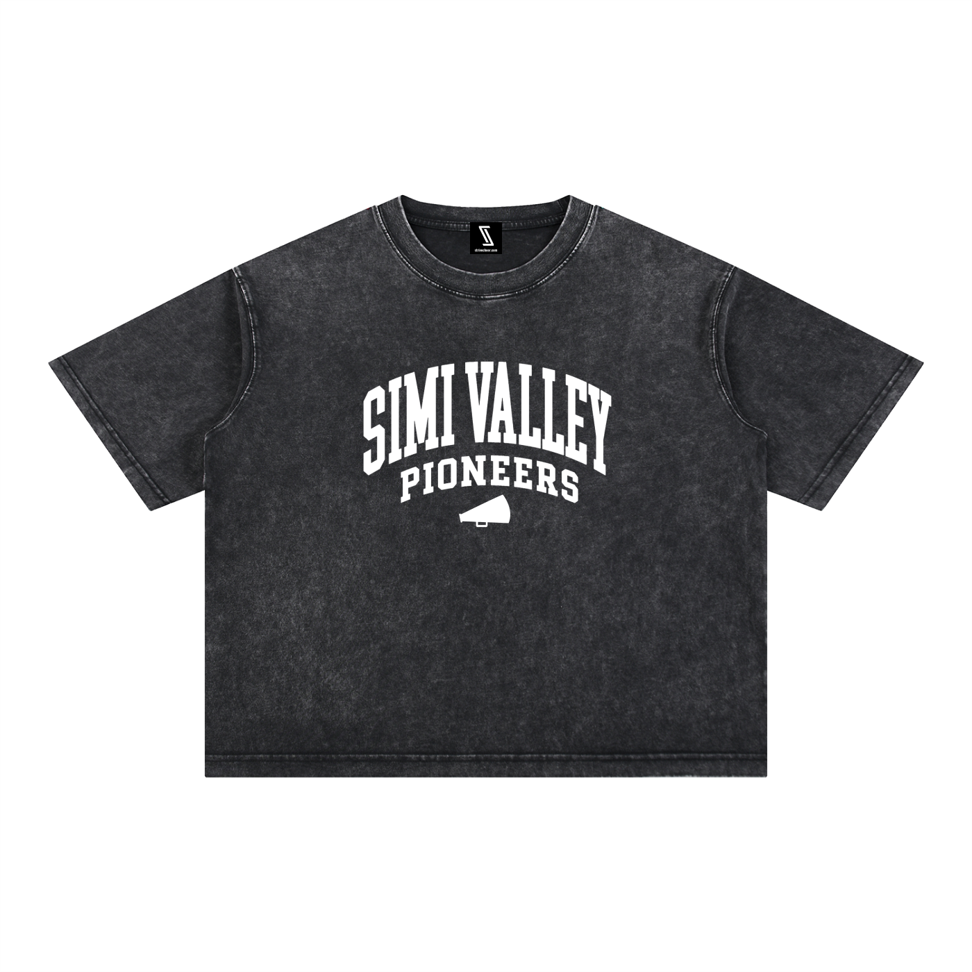Basic 2 White Simi Valley Mineral Wash Boxy Cotton T-Shirt