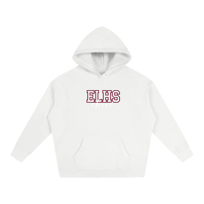 Cursive Front East Lyme Oversize Fleeced Hoodie