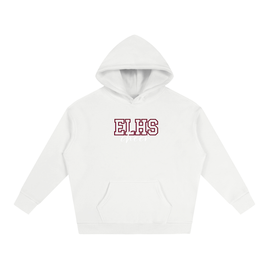 Cursive Front East Lyme Oversize Fleeced Hoodie