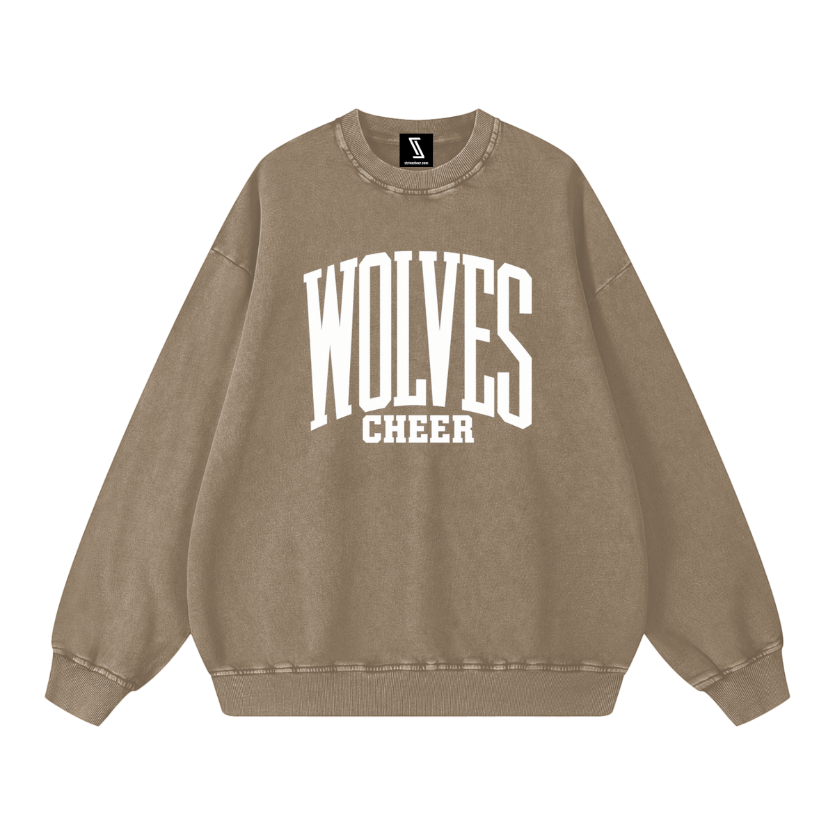 Basic 3 Green River Snow Washed Oversized Sweatshirt