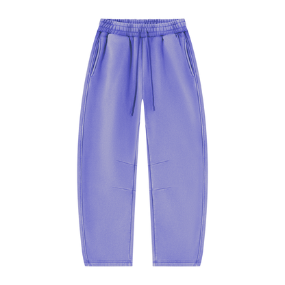 Unisex Vintage Wash Barrel Leg Fleece Sweatpants