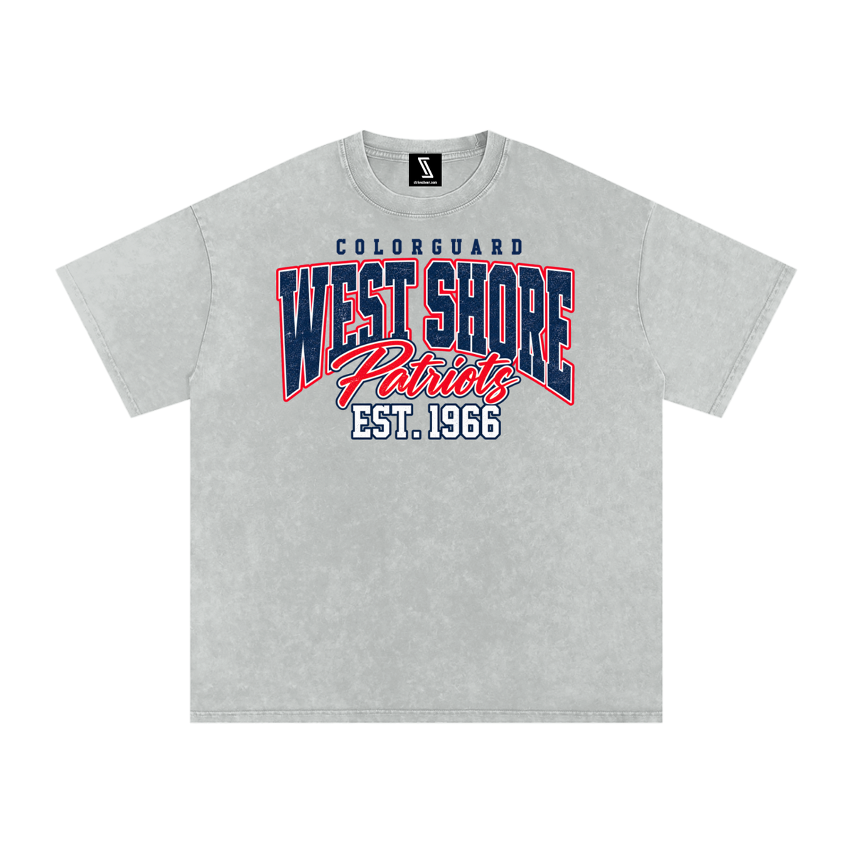 Vintage West Shore Snow Washed Oversized Cotton T-Shirt