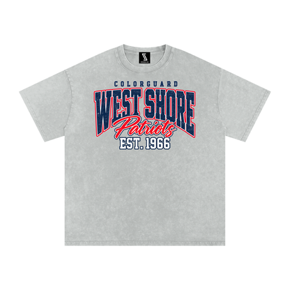 Vintage West Shore Snow Washed Oversized Cotton T-Shirt