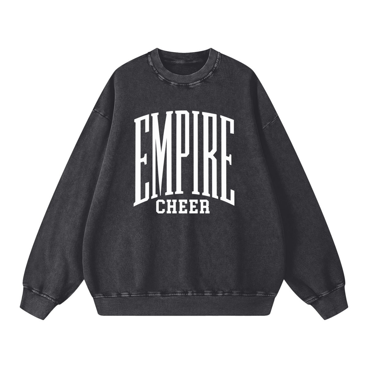 Basic 3 Empire Snow Washed Oversized Sweatshirt