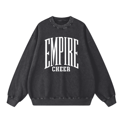 Basic 3 Empire Snow Washed Oversized Sweatshirt