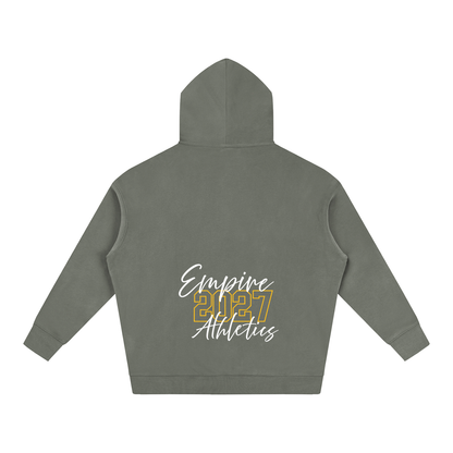 Cursive Front Empire Oversize Fleeced Hoodie