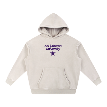 Big Star Cal Lutheran Snow Wash Fleece Oversize Hoodie