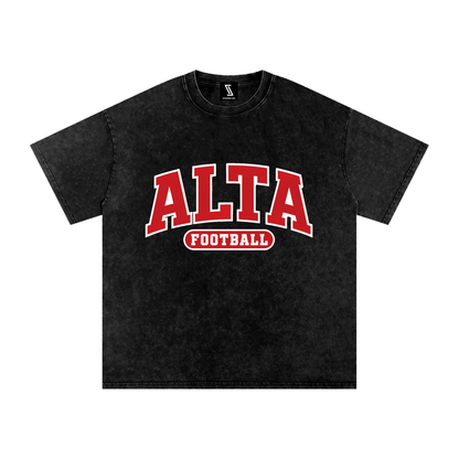 Snow Washed Oversized Cotton T-Shirt