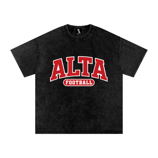Snow Washed Oversized Cotton T-Shirt