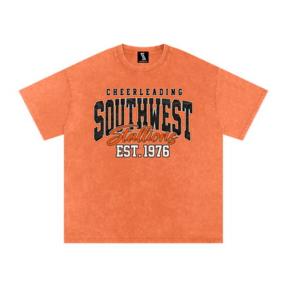 Vintage Southwest Snow Washed Oversized Cotton T-Shirt