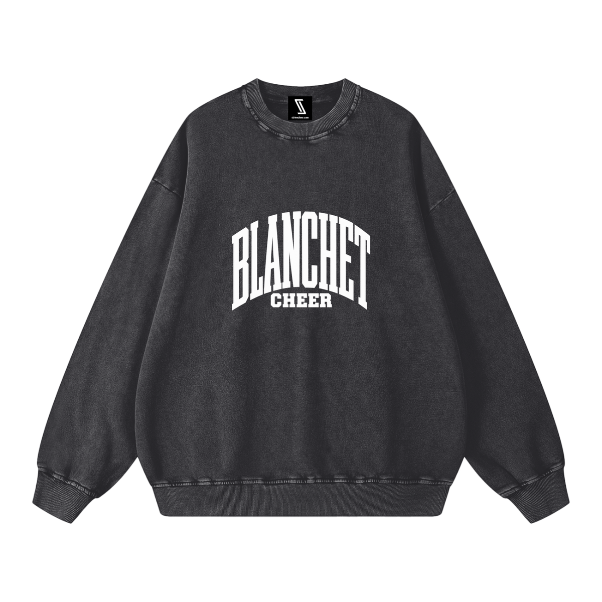 Basic 3 Blanchet Snow Washed Oversized Sweatshirt