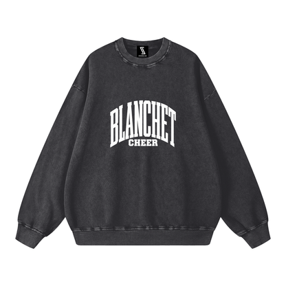 Basic 3 Blanchet Snow Washed Oversized Sweatshirt