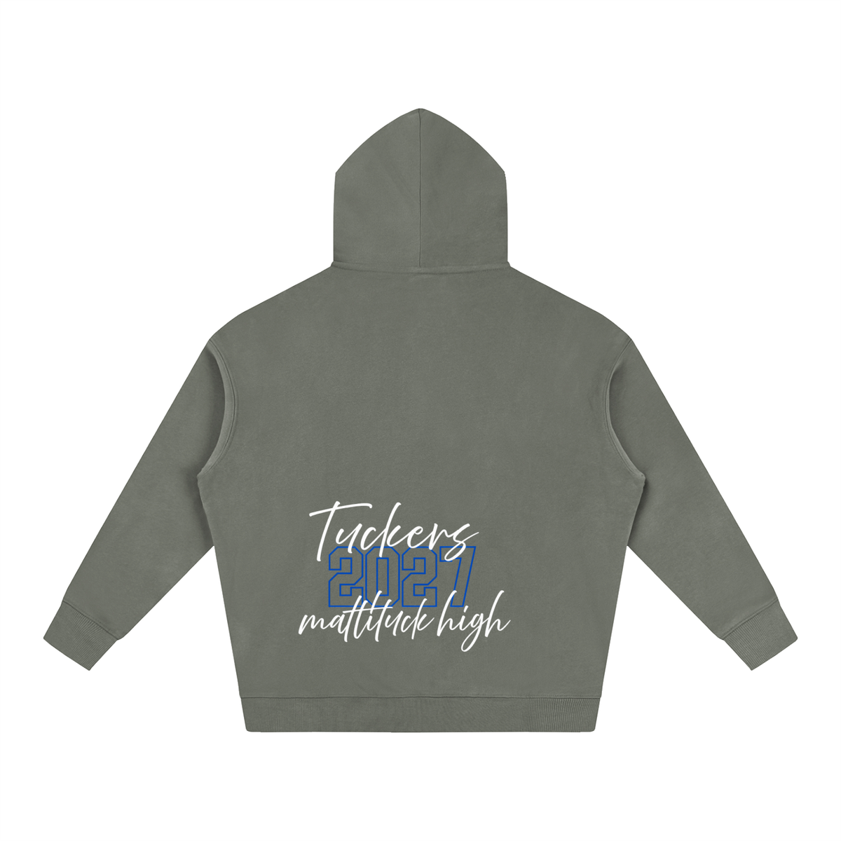 Cursive Front Mattituck Oversize Fleeced Hoodie