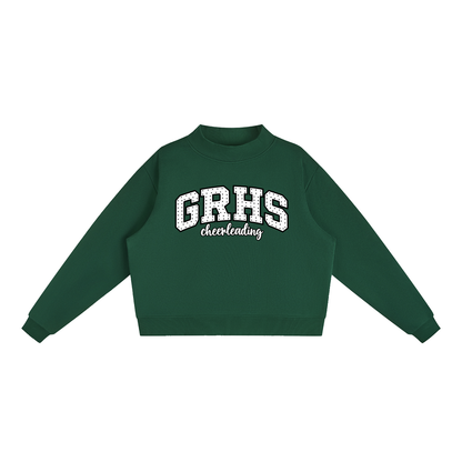 Essential Fleece Mock-Neck Crew Sweatshirt