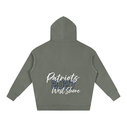 Cursive Front West Shore Oversize Fleeced Hoodie