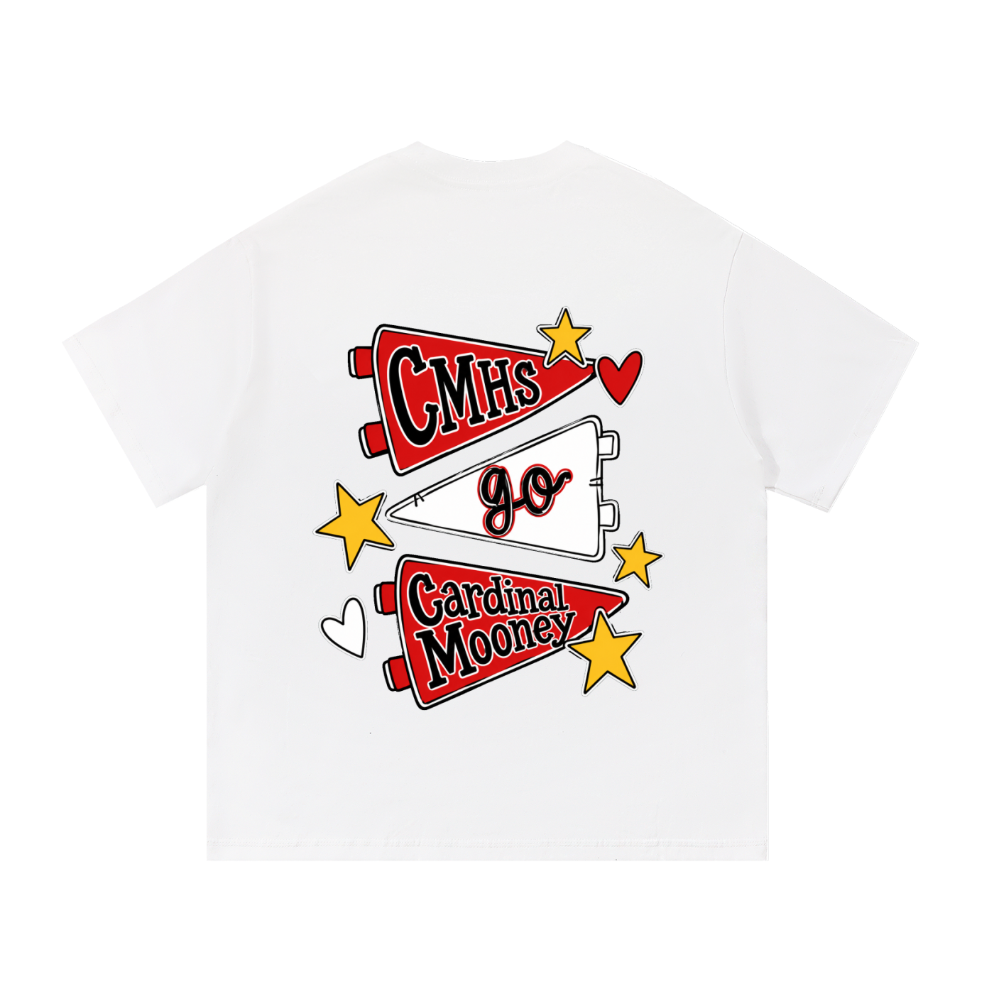 Lets Go Cardinal Mooney Essential Oversized Cotton T-Shirt