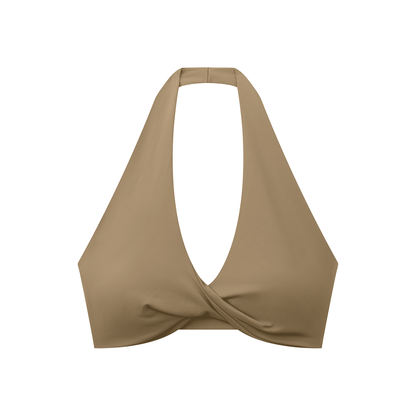Strive Pleated Halter Sports Bra