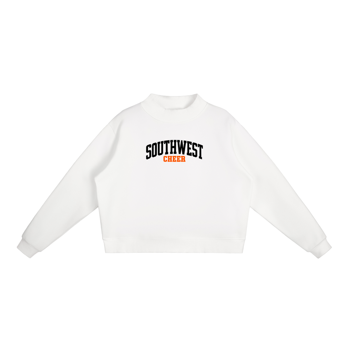 Essential Fleece Mock-Neck Crew Sweatshirt