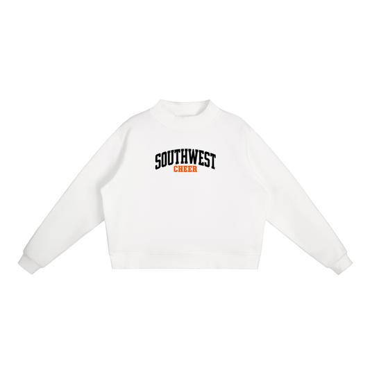 Basic 1 Southwest Essential Fleece Mock-Neck Crew Sweatshirt (printed)