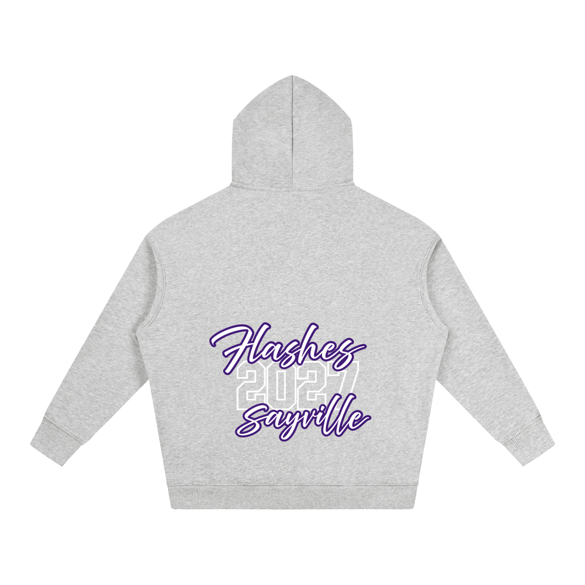 Cursive Front Sayville Oversize Fleeced Hoodie