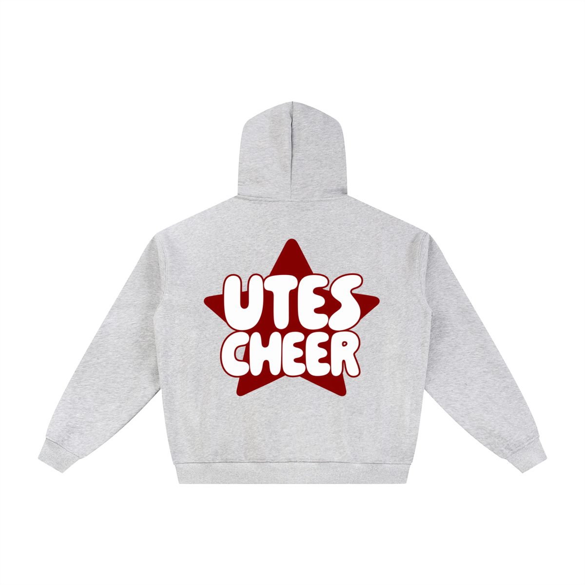 Star Utes Zip-Through Boxy Fleece Hoodie