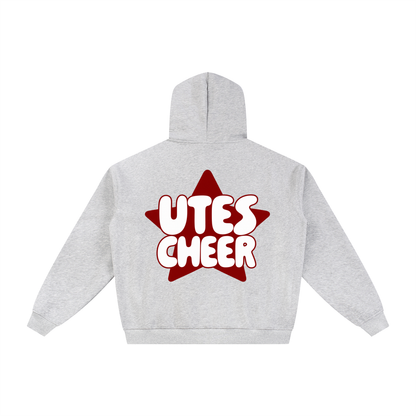Star Utes Zip-Through Boxy Fleece Hoodie