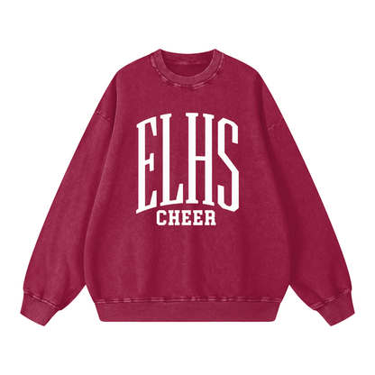 Basic 3 East Lyme Snow Washed Oversized Sweatshirt
