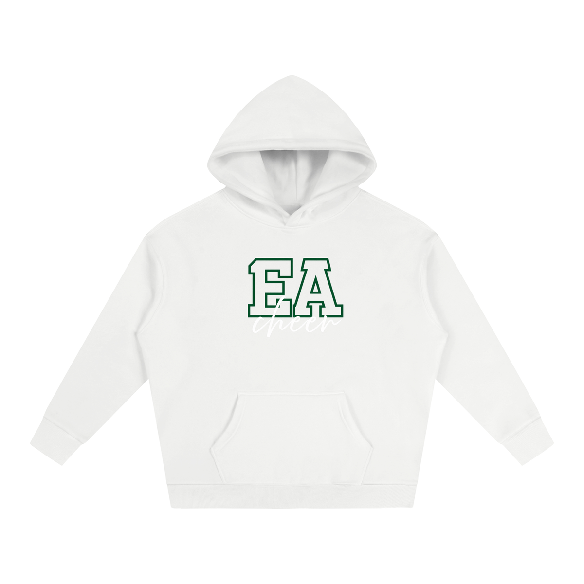 Cursive Front Empire Oversize Fleeced Hoodie