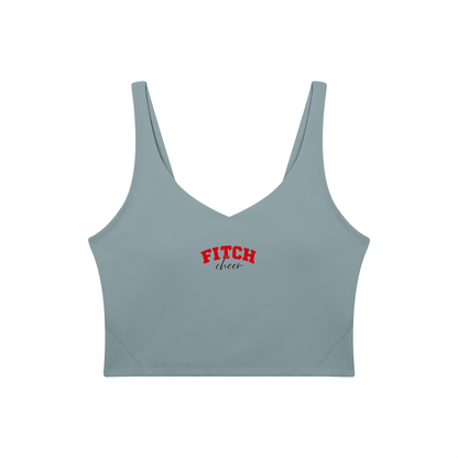 Cursive Fitch Women's V-Neck Yoga Sports Bra